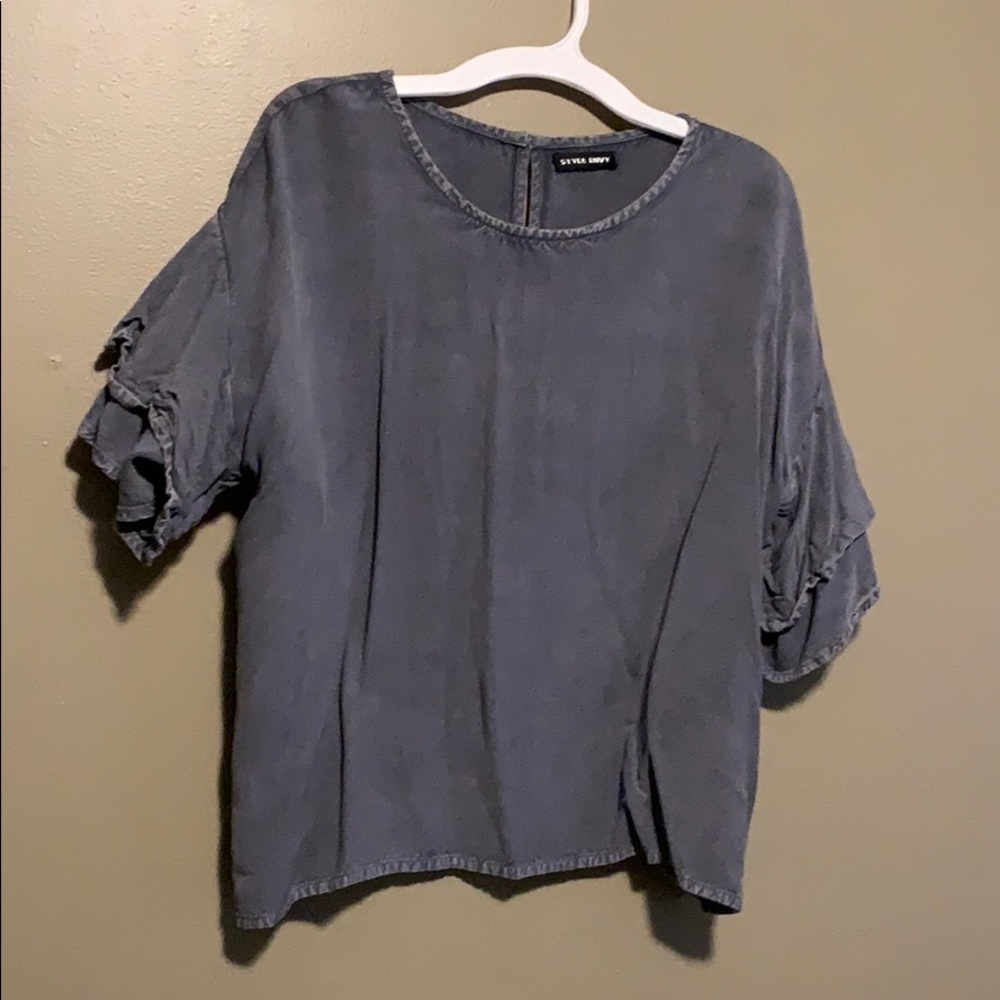 Crop Denim Top